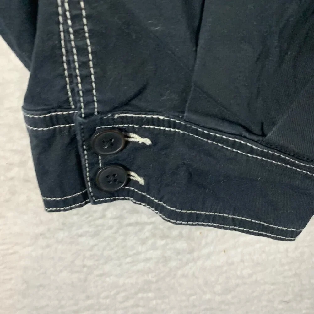 Maeve by Anthropologie Women's Cotton Stretch Black Casual Capri Pants Size‎ 14